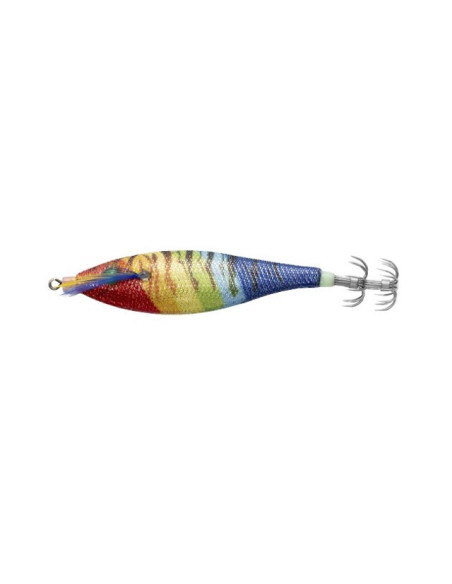 Cinnetic Squid Jig Pro 70mm Cor:13 Rainbow Stripes
